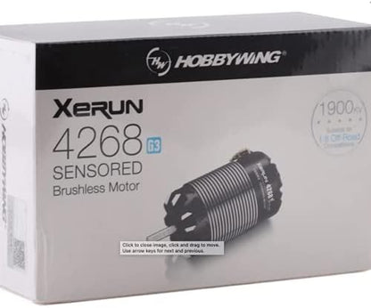 Hobbywing Xerun 4268SD G3 1/8 Scale Sensored Brushless Motor (1900kV)