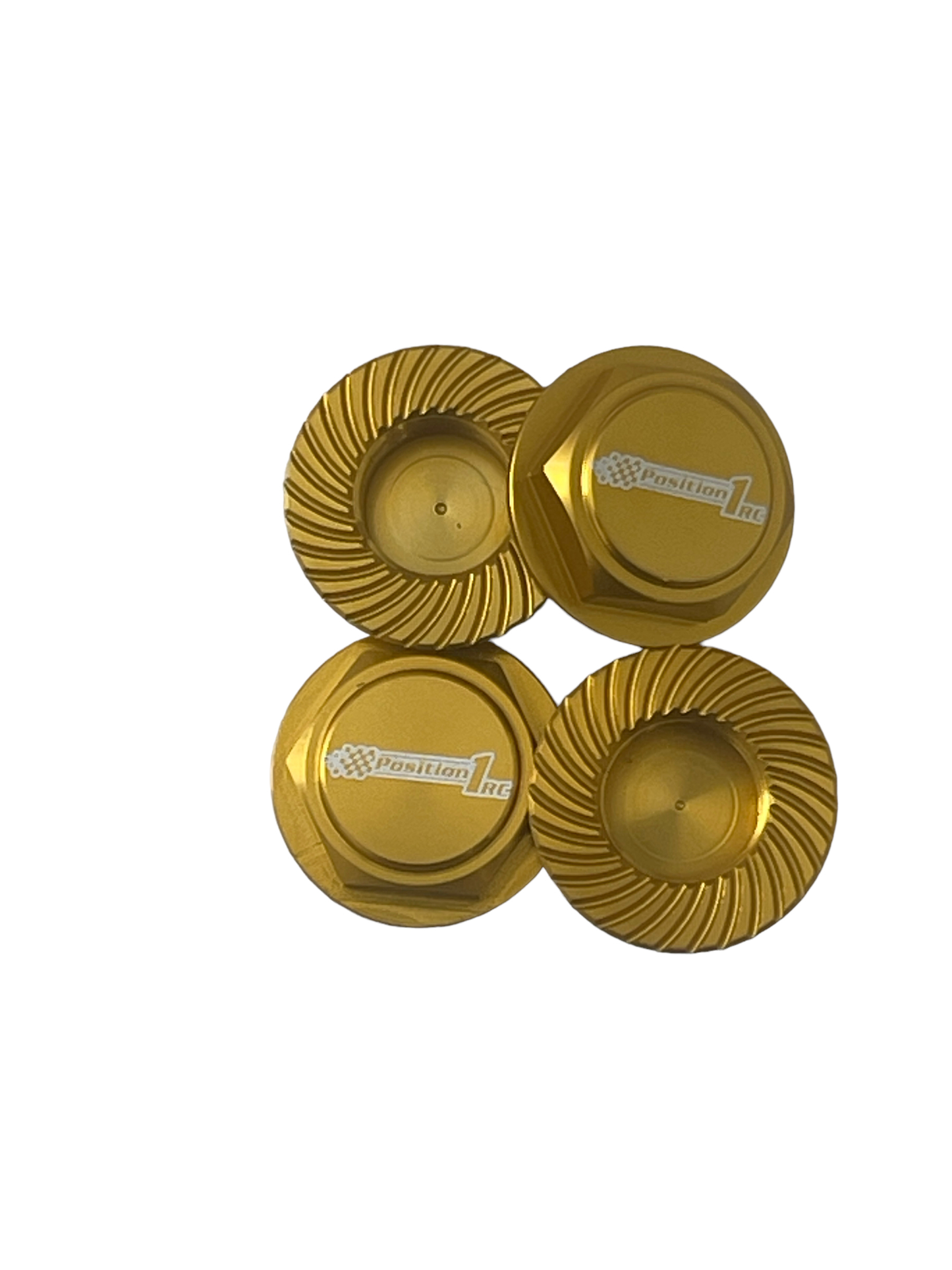 Position 1 RC Wheel Nut Set - Gold